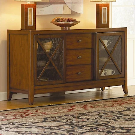 Credenza with 2 Doors and 3 Drawers